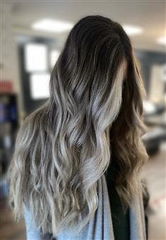 Blonde balayage transformation
