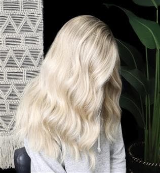 Platinum blonde color